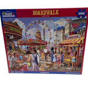 White Mountain Boardwalk 1000 Piece Jigsaw Puzzle By Steve Crisp Bonus Poster